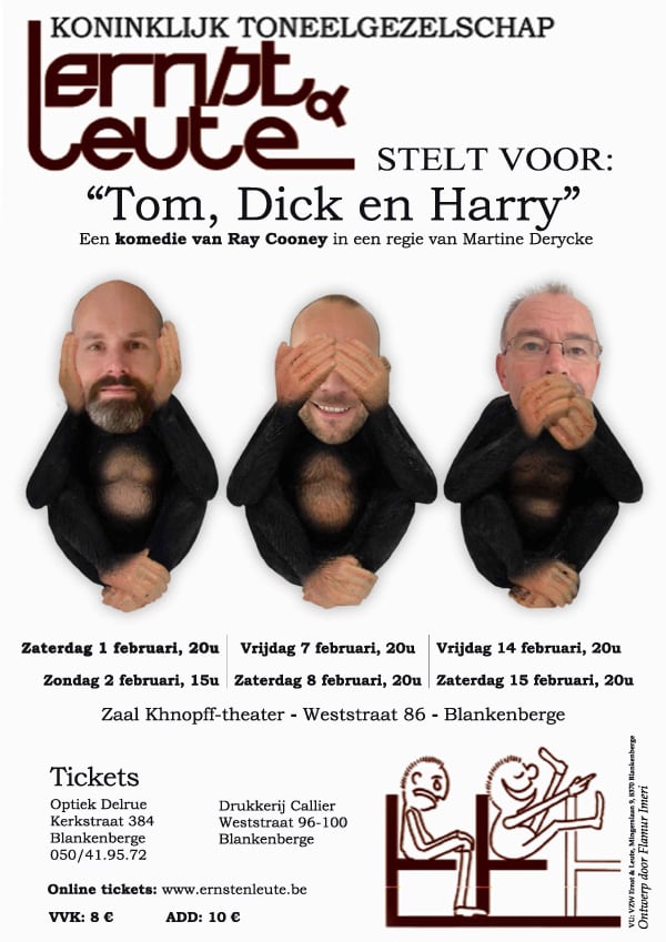 Affiche Tom, Dick & Harry